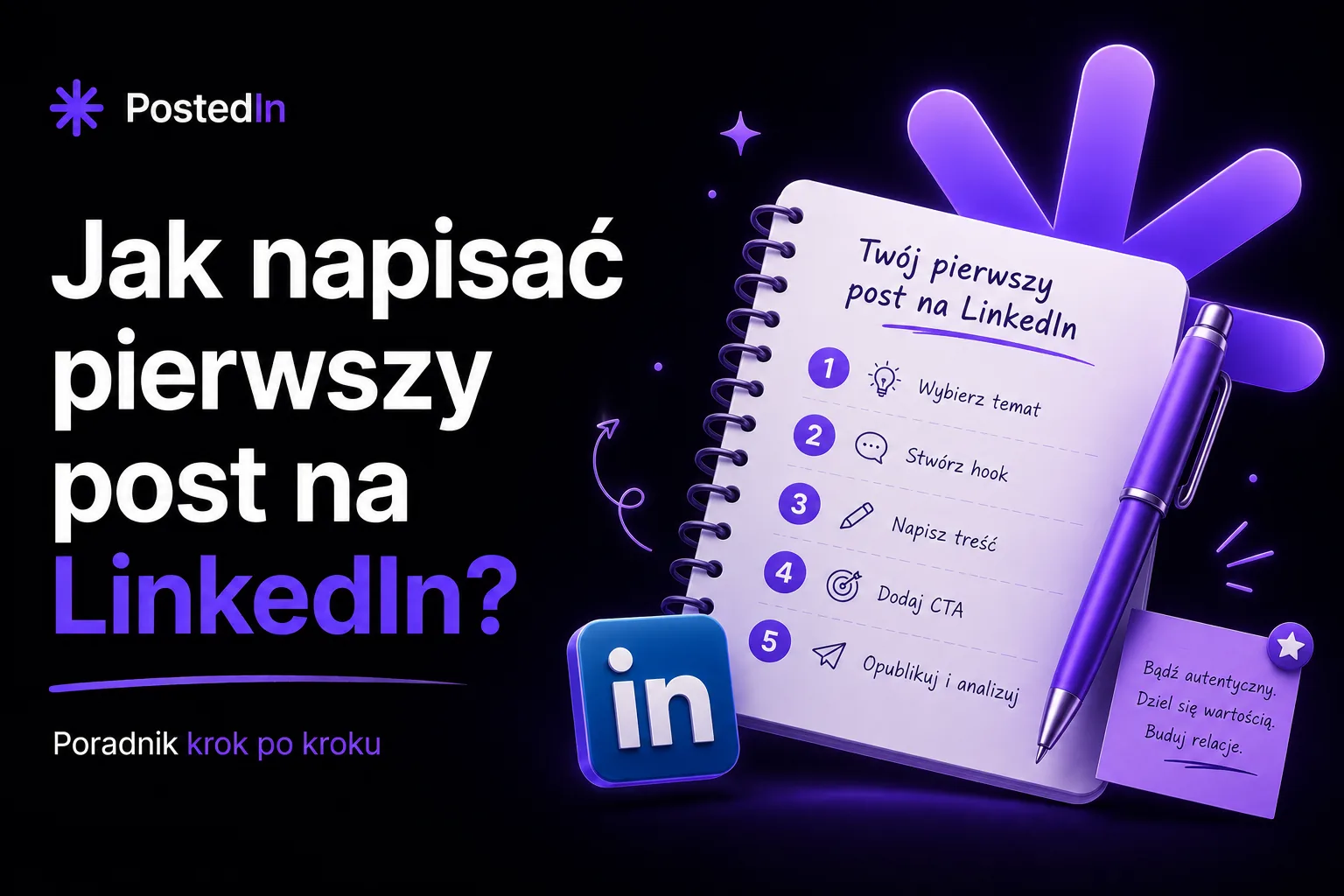 Jak napisać pierwszy post na LinkedIn? Poradnik krok po kroku