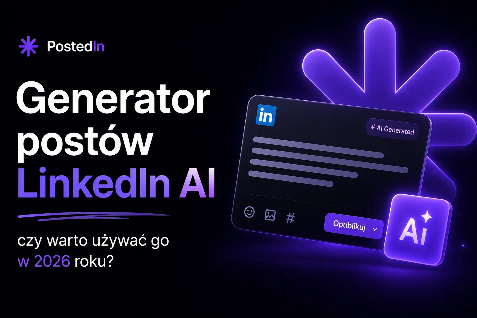 Generator postów LinkedIn AI — czy warto używać go w 2026 roku?