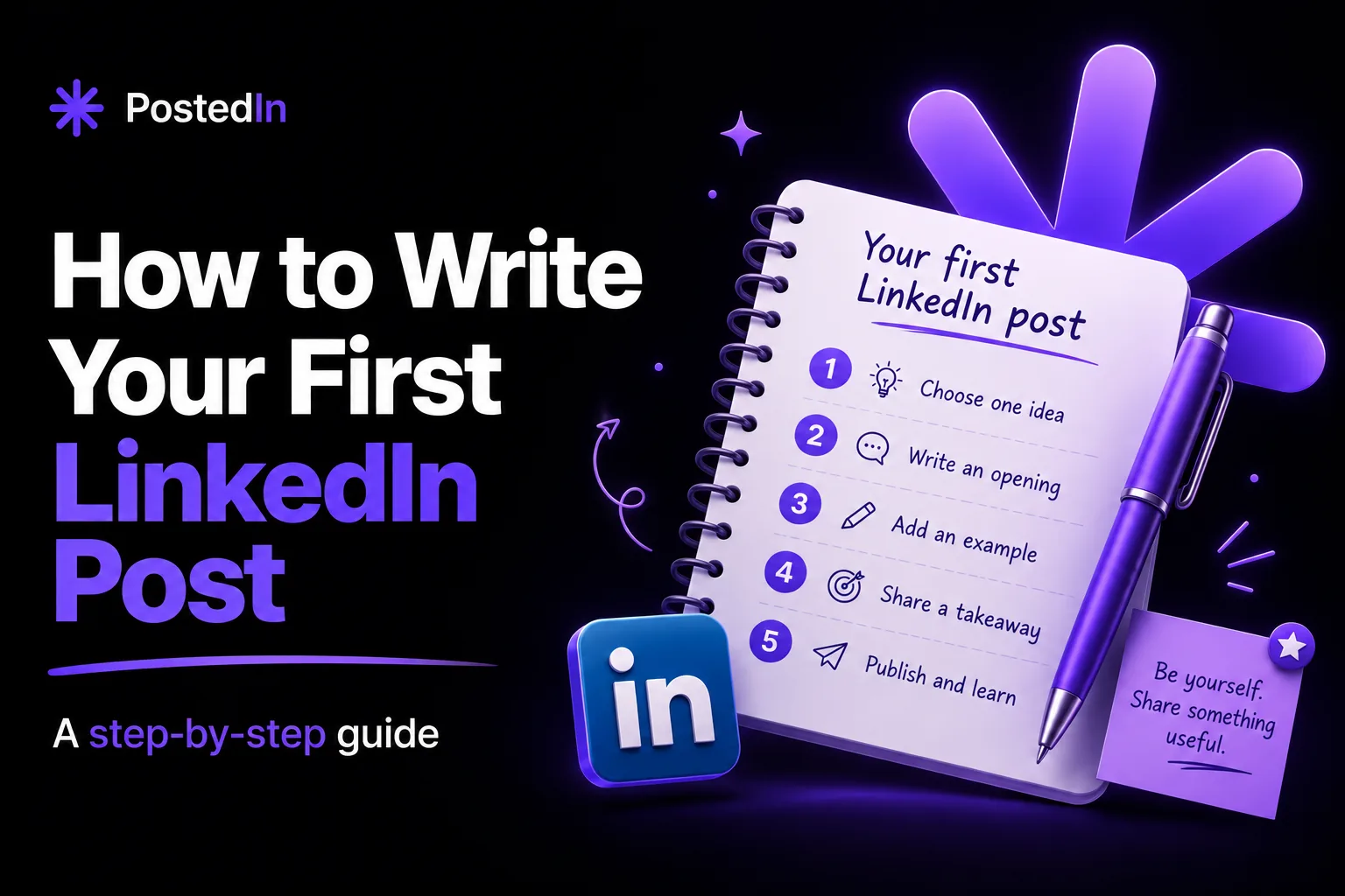 How to Write Your First LinkedIn Post (With Examples)
